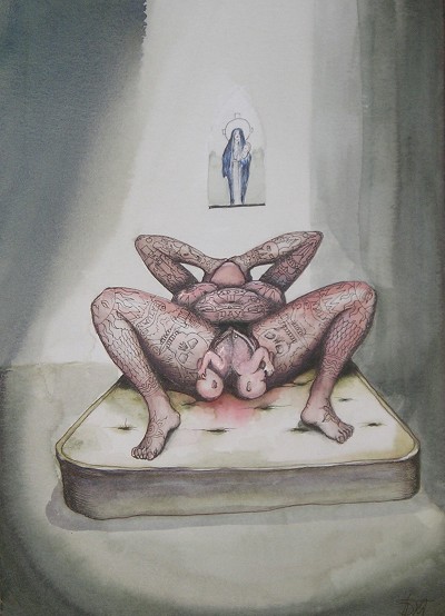 Visceral, unsettling intimacy with a sense of sacred unease