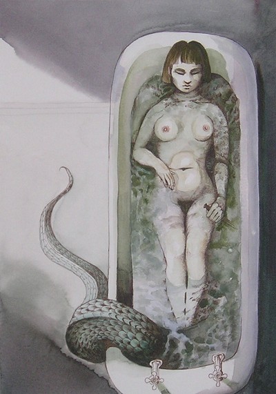 Subdued contemplation and unsettling tranquility