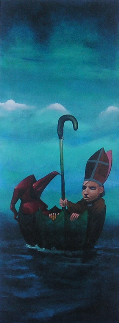 Pensive, isolated journey through a dreamlike, uncertain expanse.