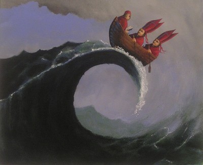 Impending doom on a turbulent sea