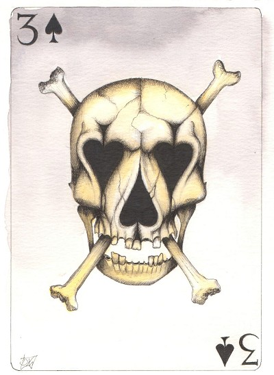 Foreboding, macabre, and darkly humorous