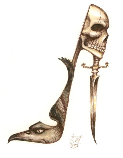 Sinister elegance and dark beauty.