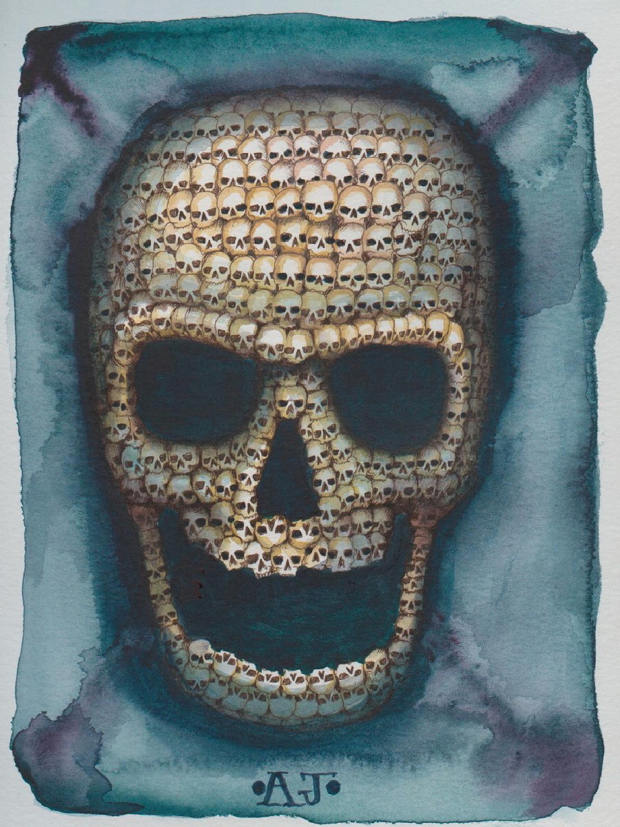 A chilling, macabre vision of mortality and the inevitable.