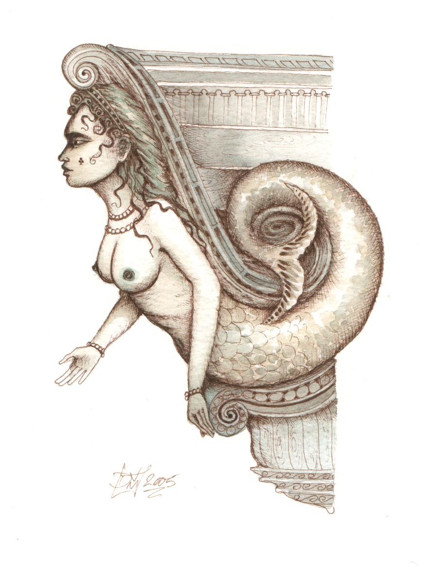 Melancholy and strangely alluring with a hint of ancient mythology.