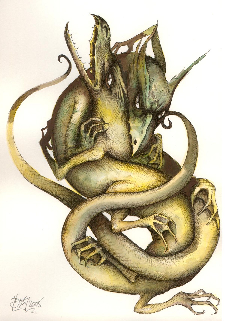 A macabre tension, unsettling and primal.