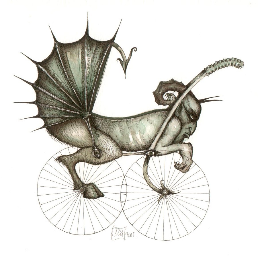 An unsettling blend of monstrous and mechanical