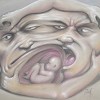 Disturbing amalgamation of faces and a foetus