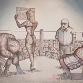 Unease and alienation in a peculiar social gathering.