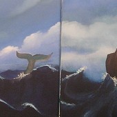 A profound sense of isolation amidst powerful natural forces.