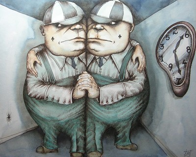 Unsettling embrace of dread and confinement