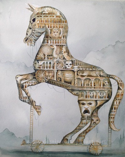 Disquieting and melancholy with an uncanny sense of ancient decay.