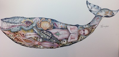 Disturbing yet captivating tableau of embedded life and death.