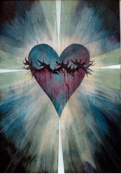 A sacred, pained, and luminous heart.