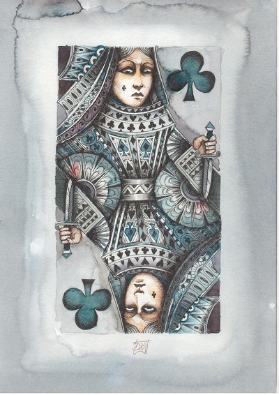 Melancholy regal bearing and unsettling symmetry