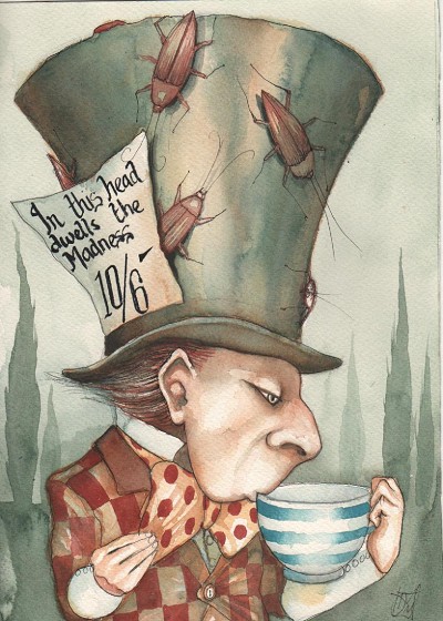 Disturbing whimsy where madness feels imminent.